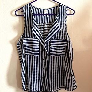 Sheer Striped Blouse